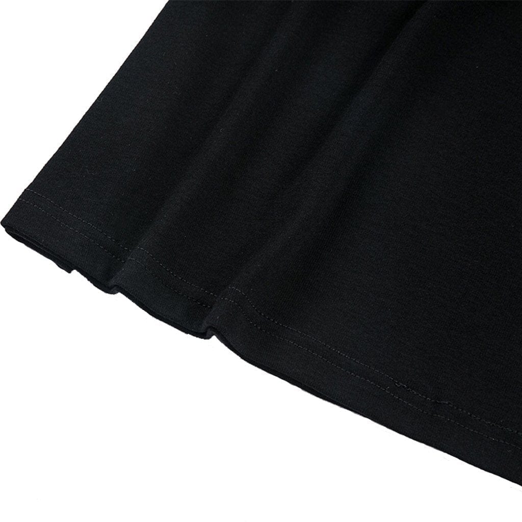 Darkinlove Women's Punk Halterneck Cutout Shoulder Tee With Straps