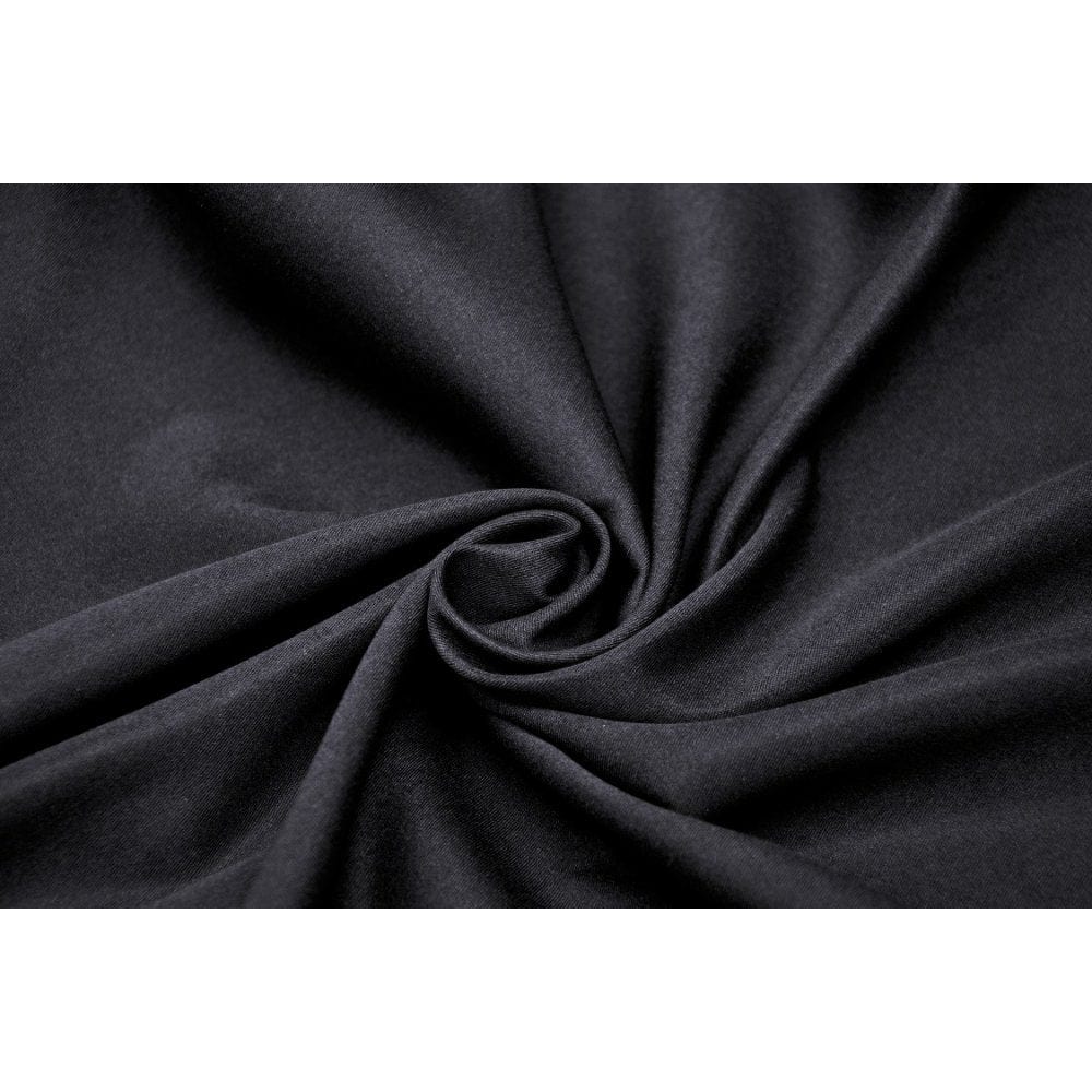 Darkinlove Women's Punk Straps Long Coat with Hood