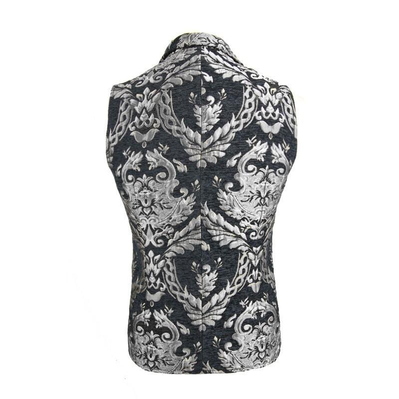DEVIL FASHION Men's Double Breasted Waistcoat