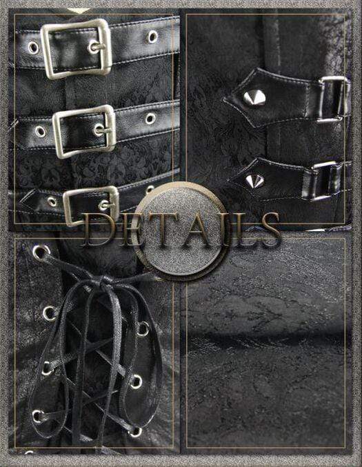 DEVIL FASHION Men's Vintage Buckles Waistcoat