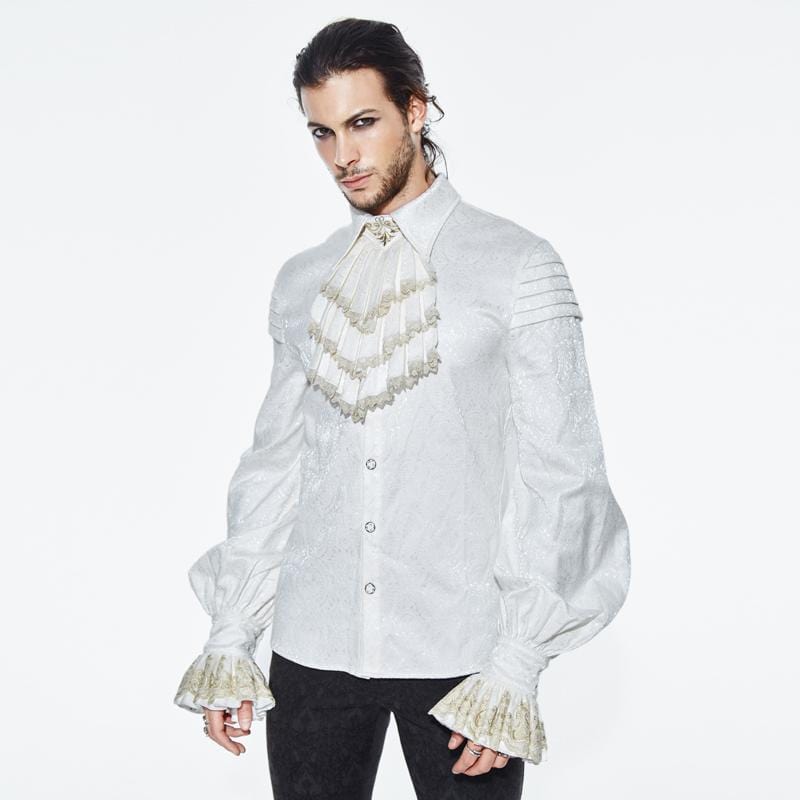 DEVIL FASHION Men's Vintage Goth Dress Shirt