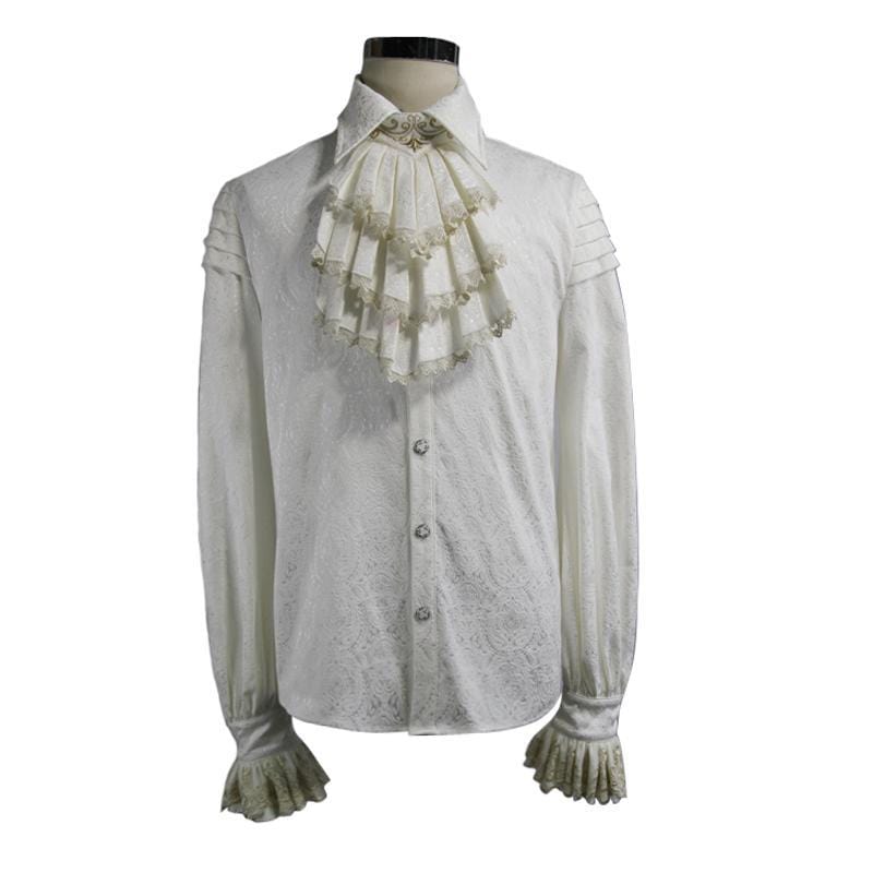 DEVIL FASHION Men's Vintage Goth Dress Shirt