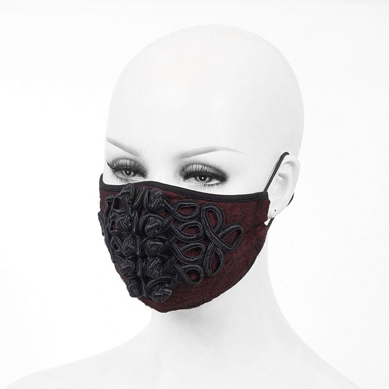 DEVIL FASHION Unisex Gothic Jacquard Mask