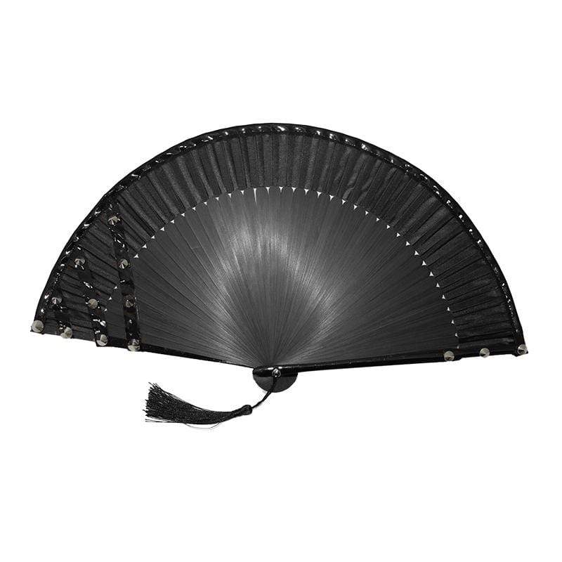 Unisex Punk Rivets Tassel Artistic Fan