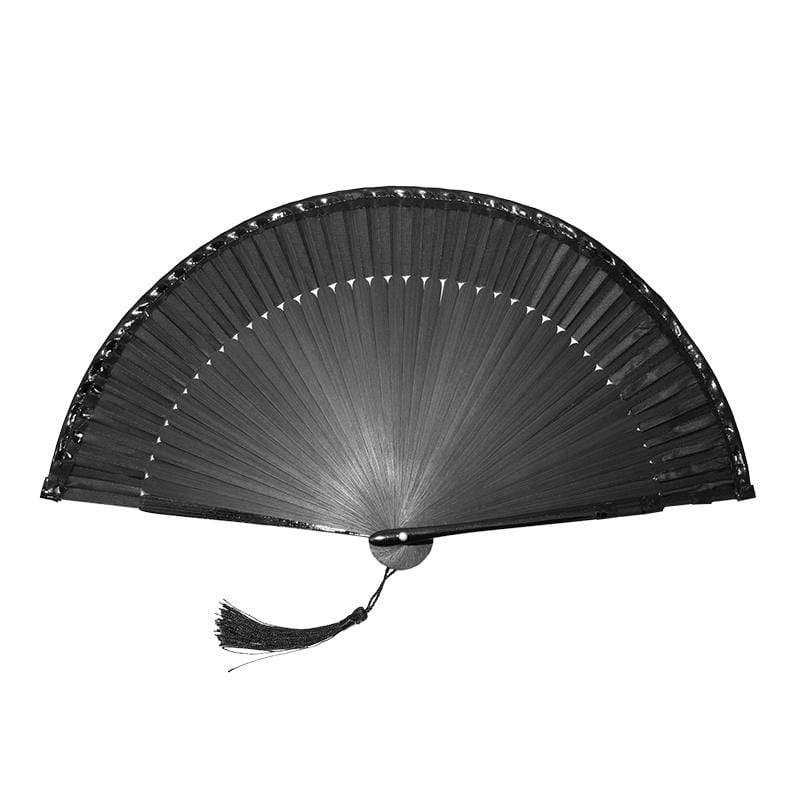 Unisex Punk Rivets Tassel Artistic Fan