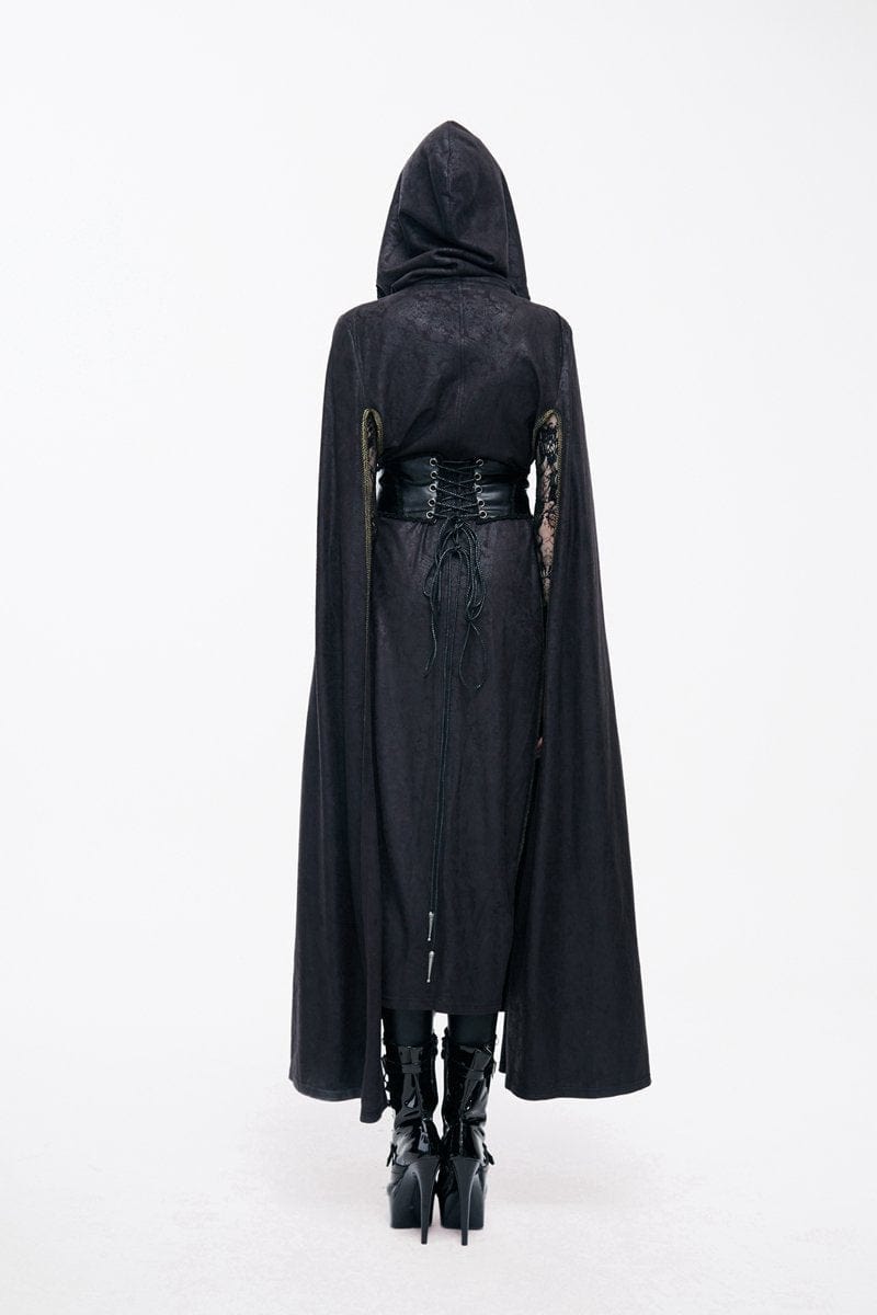 DEVIL FASHION Women's Broad Gothic Leather Waist Girdle