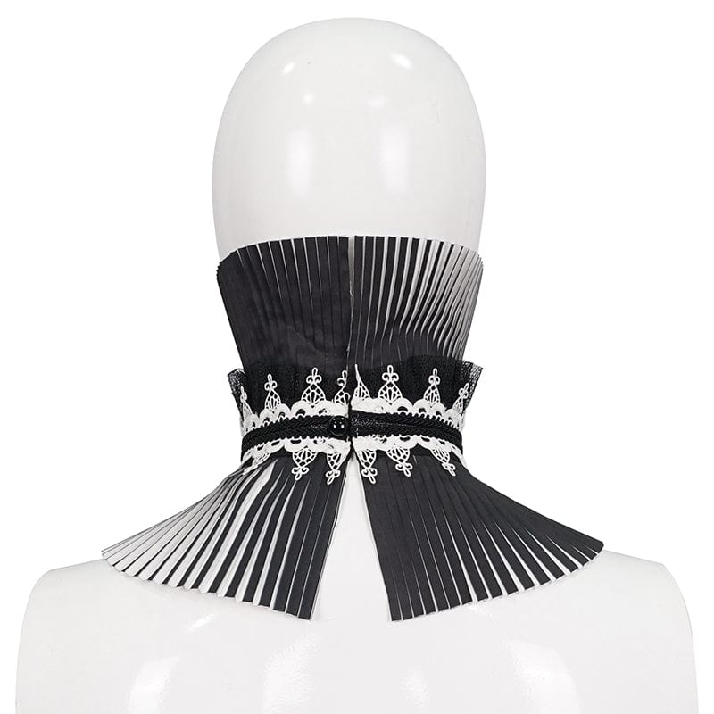 DEVIL FASHION Women's Gothic Double Color Beaded Neckwear