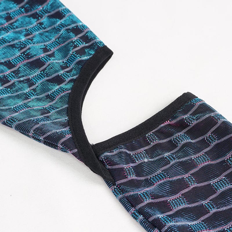 DEVIL FASHION Women's Grunge Scaly Printed Shirt