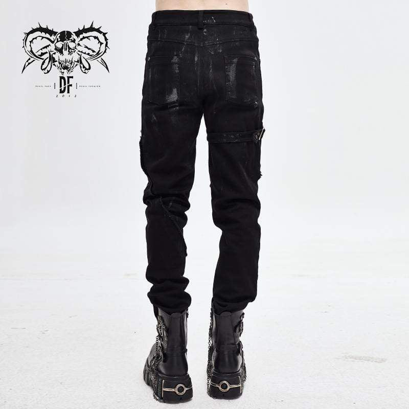 Men's Punk Ropes Tattered Trousers