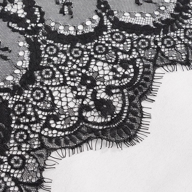 EVA LADY Women's Gothic Halterneck Backless Sexy Velet Nightgown