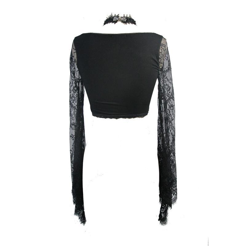 Women's Gothic Lace Full Sleeve Top