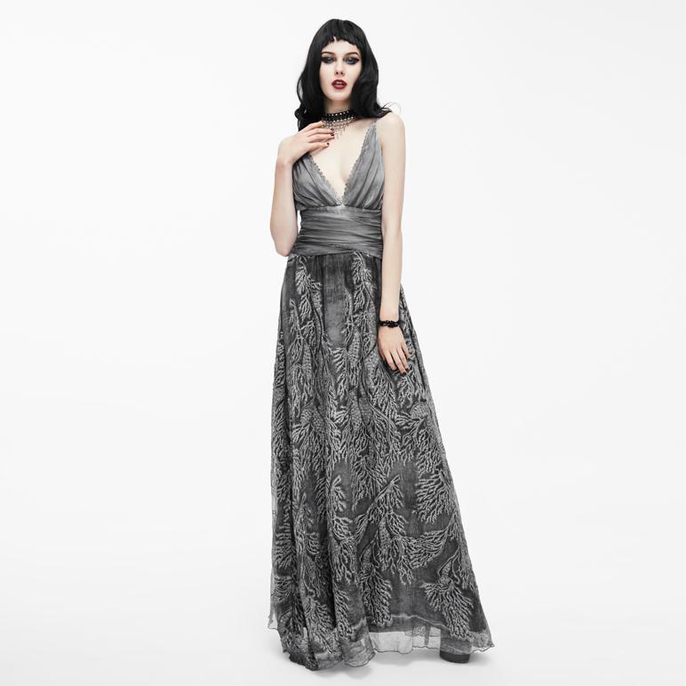 Women's tunning Gothic Embroidered Gown