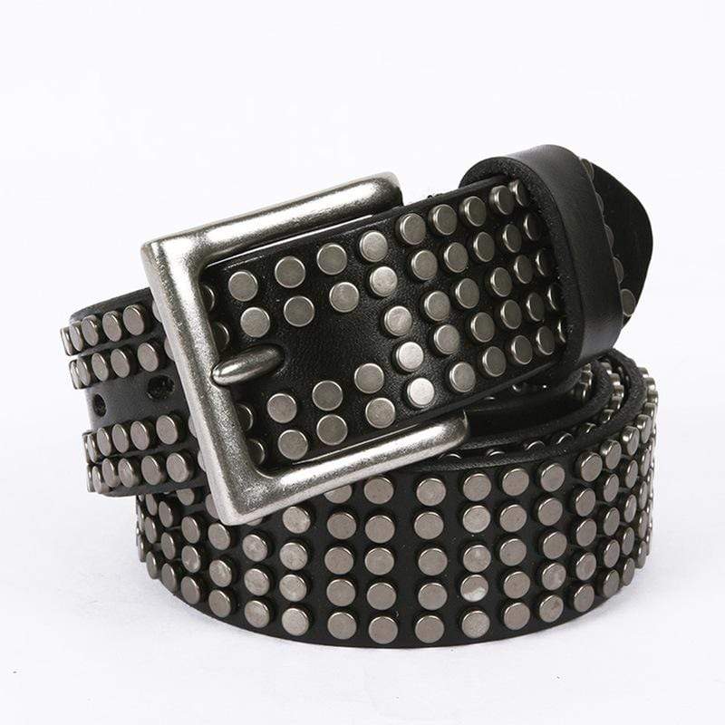 Men's Gothic Five Rows Of Rivets Belts