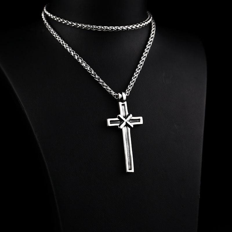 Men's Gothic Punk Cross Necklace