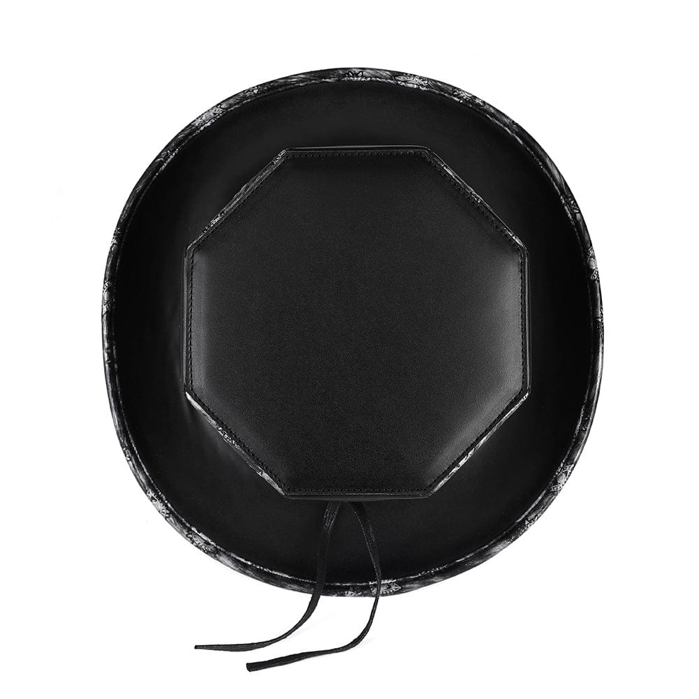 Kobine Men's Gothic Strappy Eyes Embroidered Hat