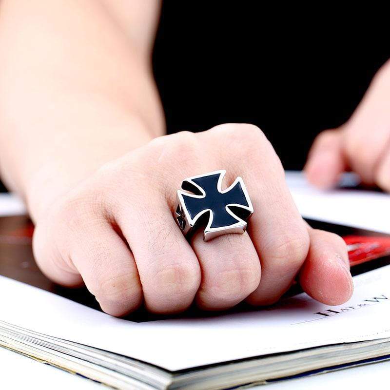 Men's Punk Cross Rings