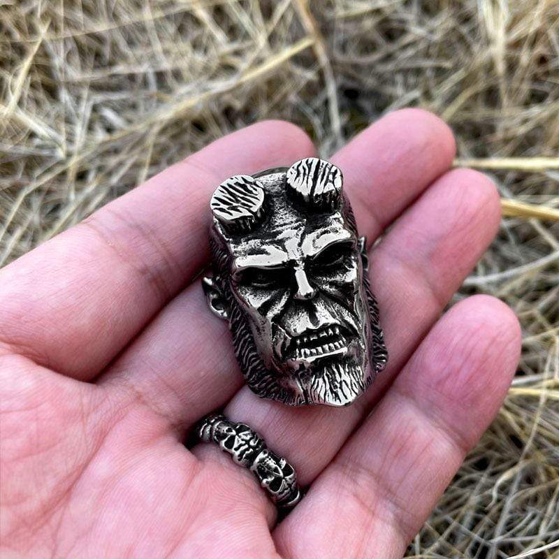 Men's Punk Monkey Head Necklace