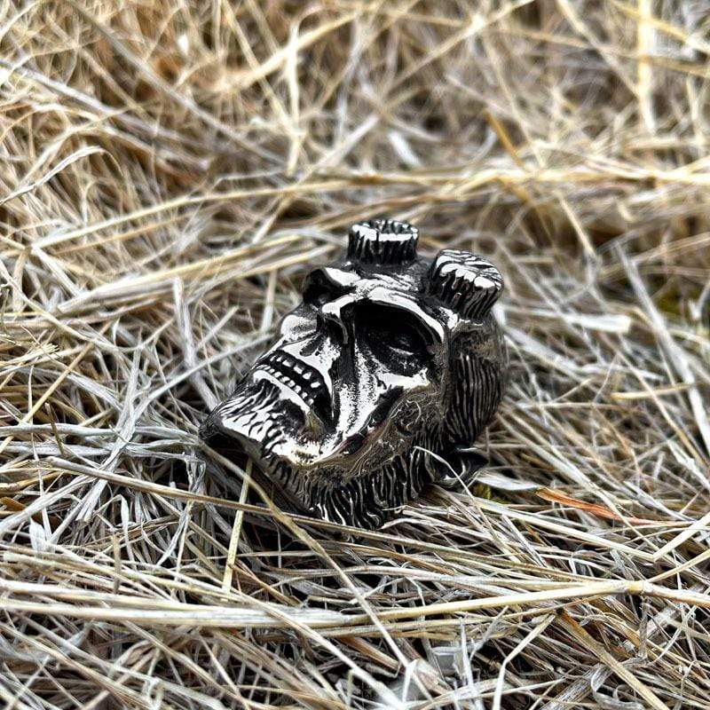 Men's Punk Monkey Head Necklace