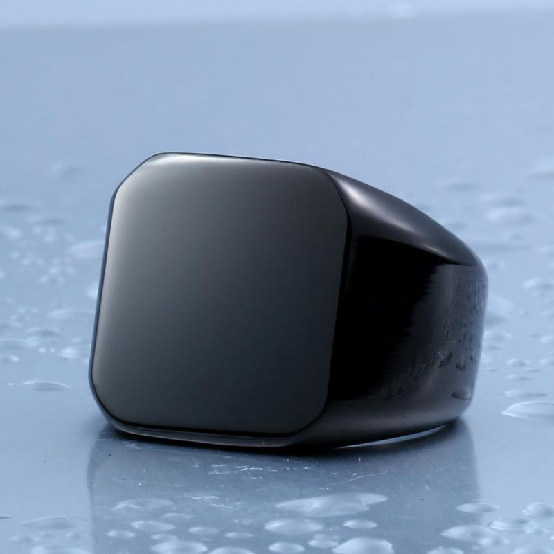 Men's Punk Pure Color Rings