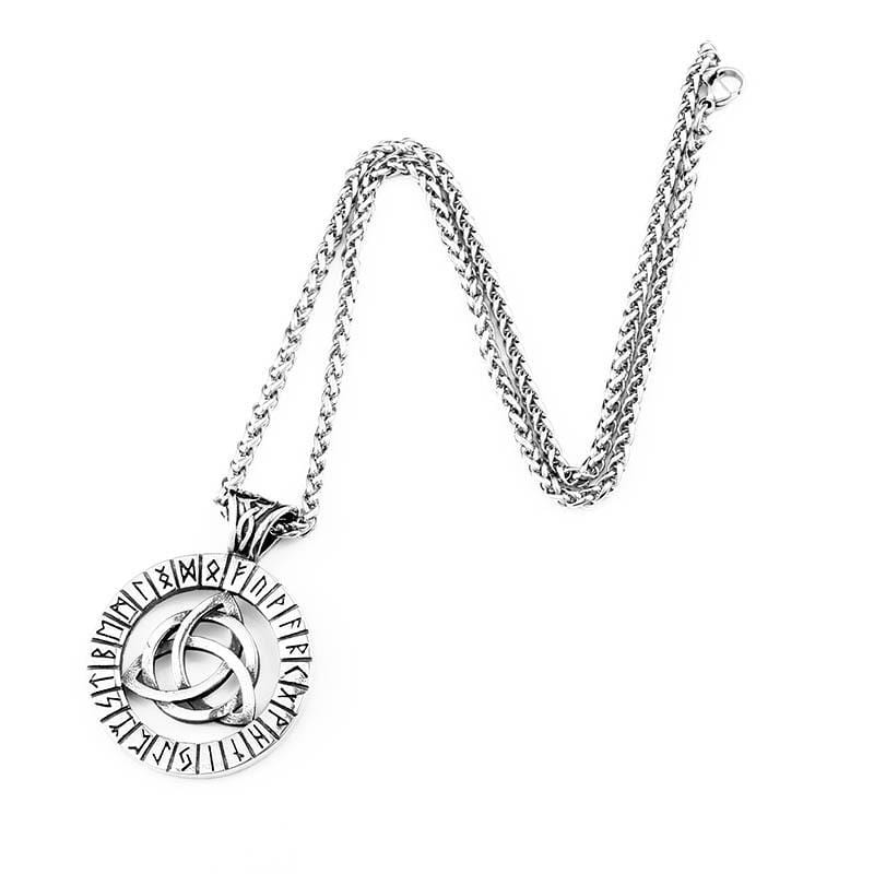 Men's Punk Rune Celtic Knot Necklace