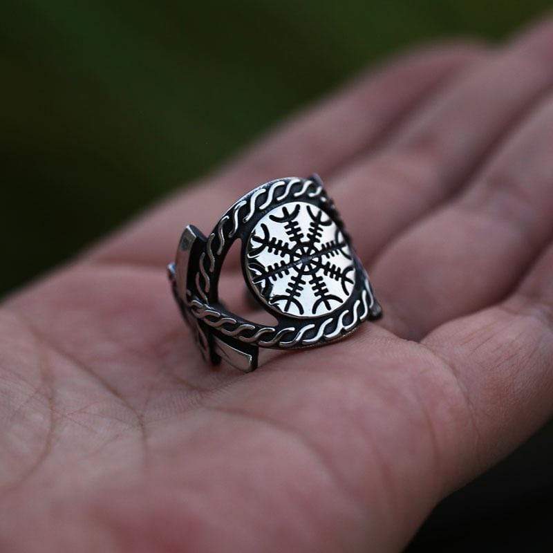 Men's Punk Rune Openings Ring