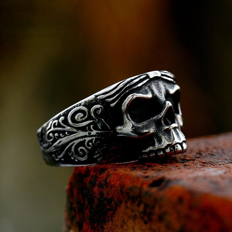Kobine Men's Punk Skull Ring