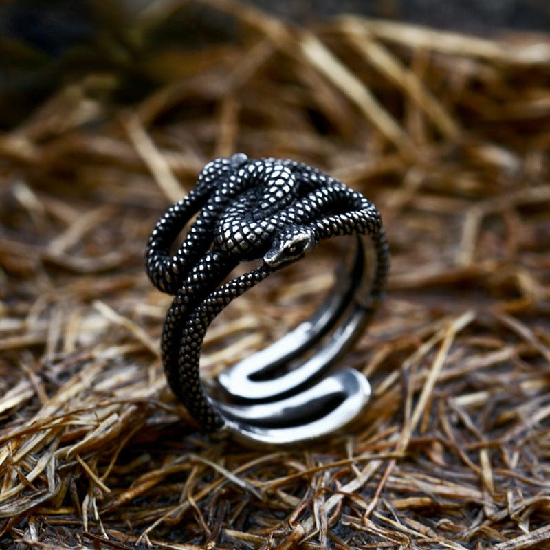 Kobine Men's Punk Snake Ring