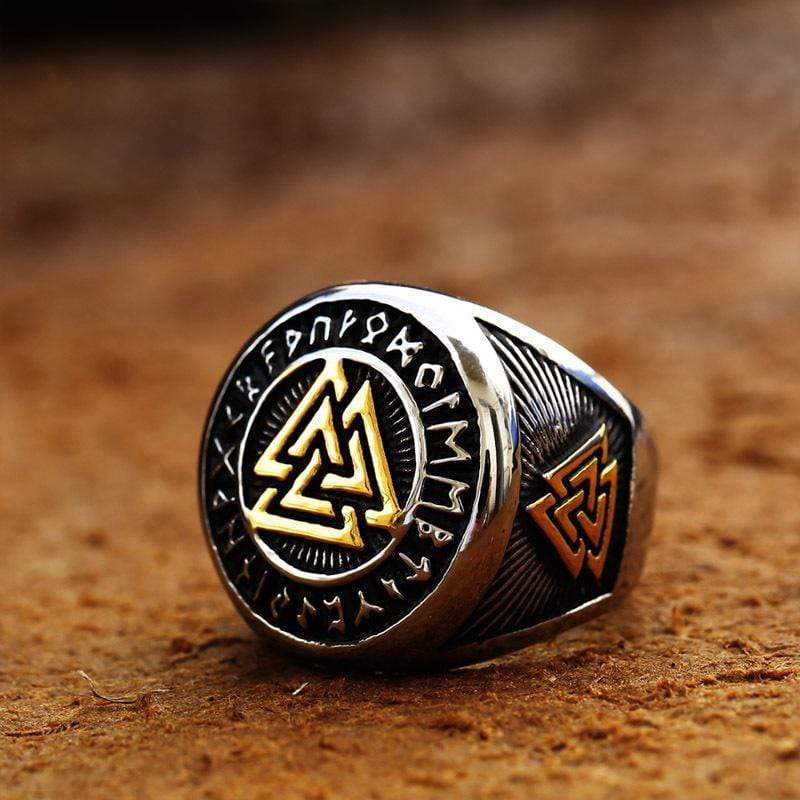 Kobine Men's Punk Vintage Letter Ring