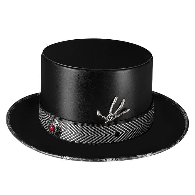 Kobine Men's Steampunk Skeleton Splice Hat