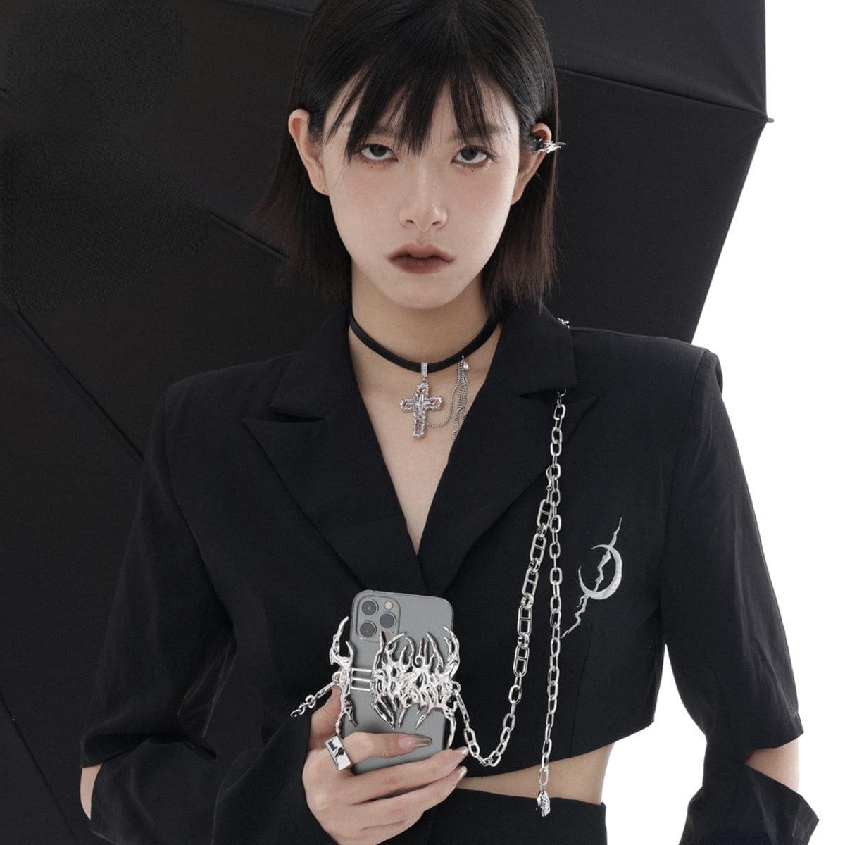 Kobine Punk Spider Phone Case Chain