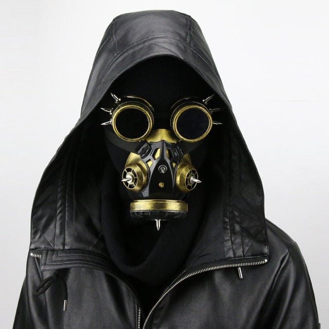 Kobine Steampunk Goggles Rivets Splice Mask