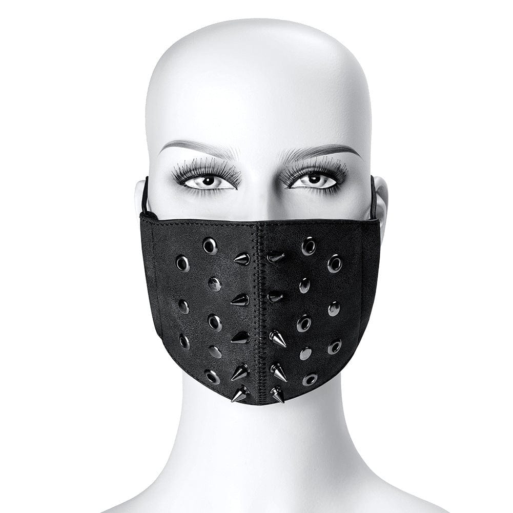 Kobine Unisex Steampunk Rivets Eyelets Adjustable Mask