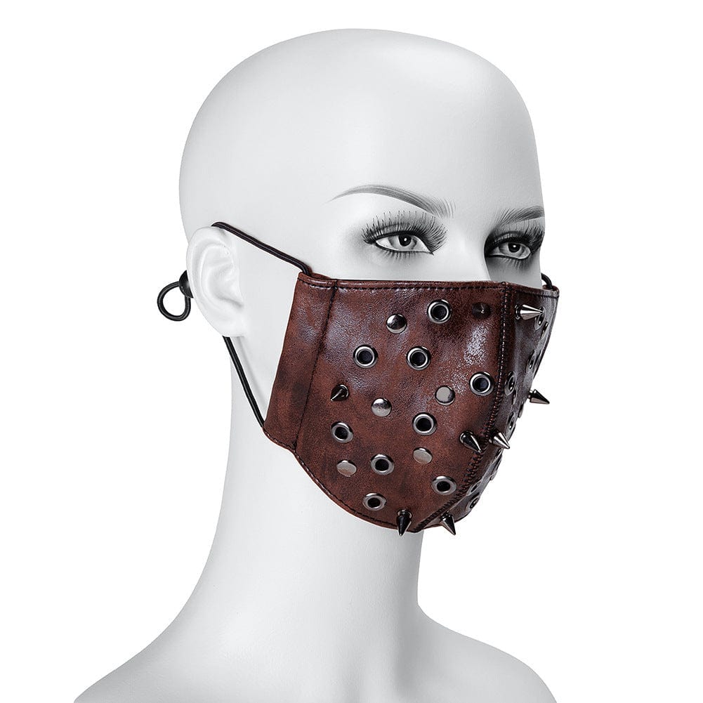 Kobine Unisex Steampunk Rivets Eyelets Mask