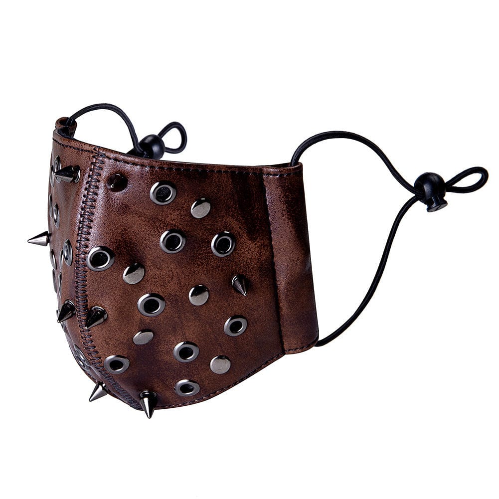 Kobine Unisex Steampunk Rivets Eyelets Mask