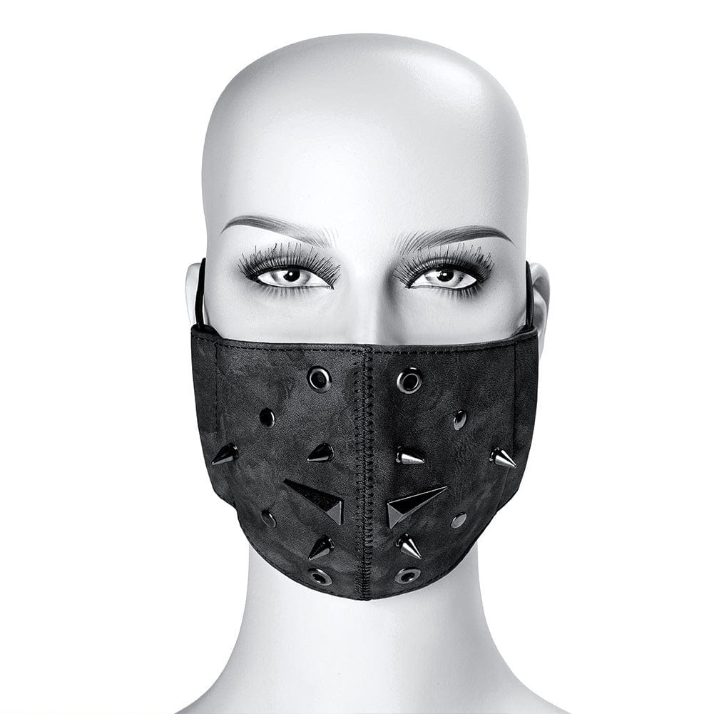 Kobine Unisex Steampunk Rivets Eyelets Mask