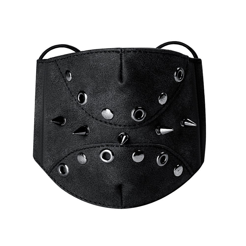 Kobine Unisex Steampunk Rivets Splice Eyelets Mask