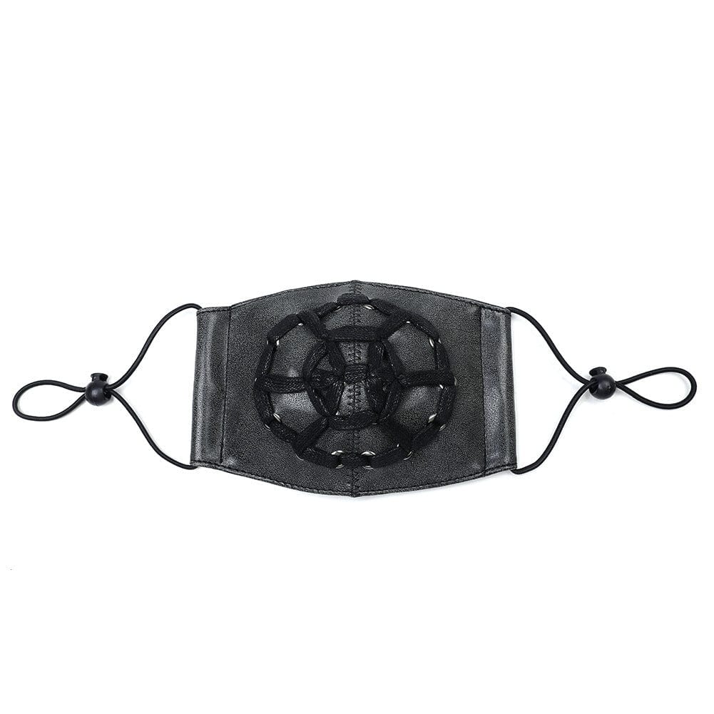 Kobine Unisex Steampunk Rivets Splice Eyelets Mask
