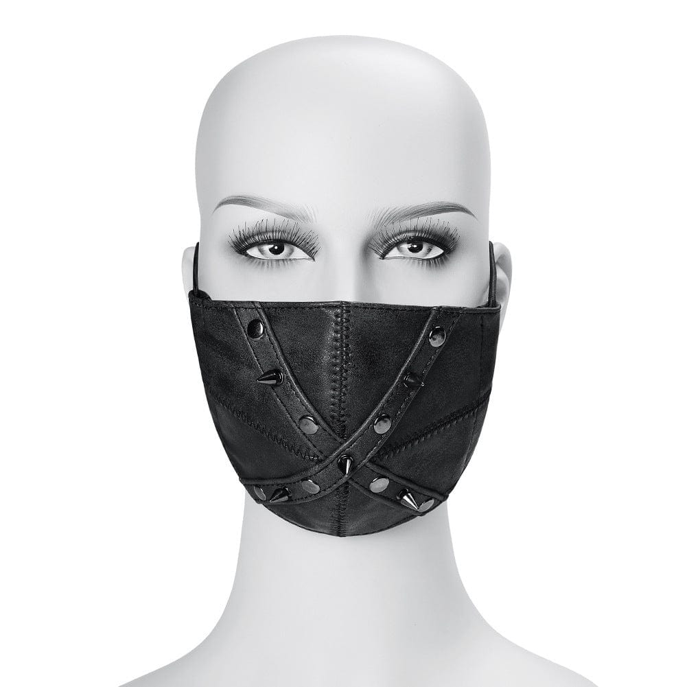 Kobine Unisex Steampunk Rivets Splice Mask