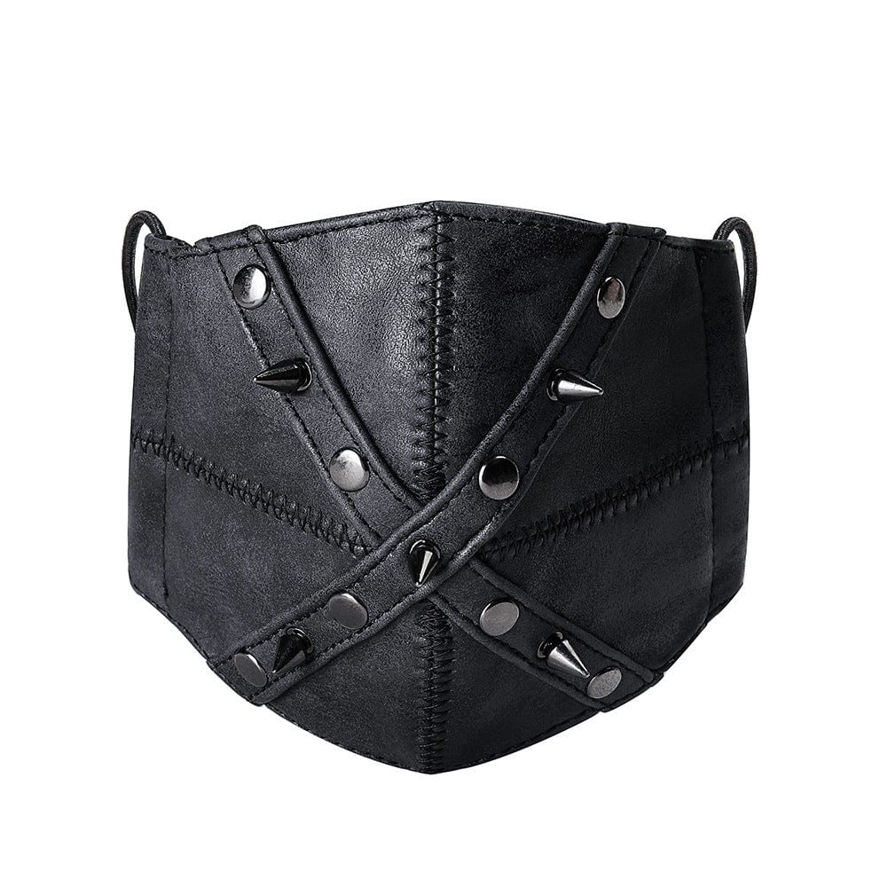 Kobine Unisex Steampunk Rivets Splice Mask