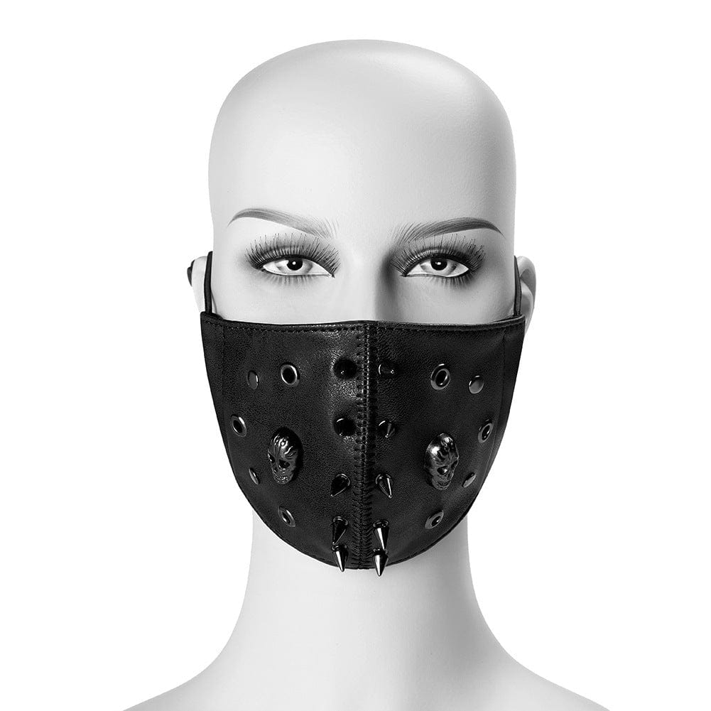 Kobine Unisex Steampunk Skulls Rivets Mask