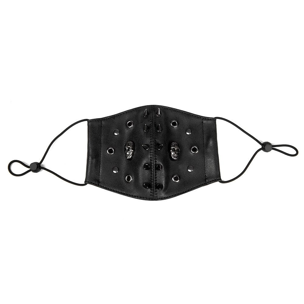 Kobine Unisex Steampunk Skulls Rivets Mask