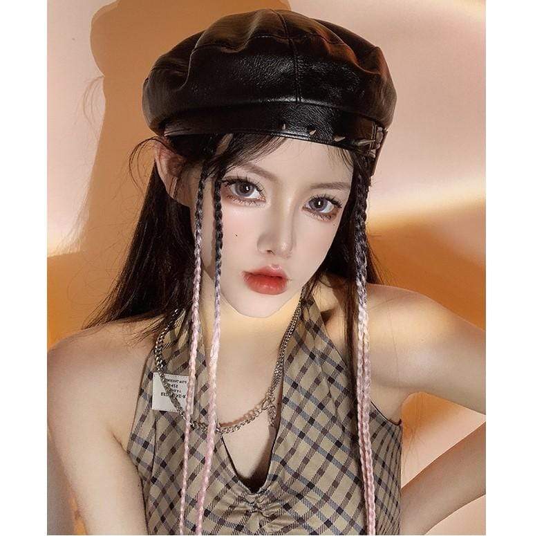 Kobine Women's Color Gradient Braid Synthetic Hair Extension