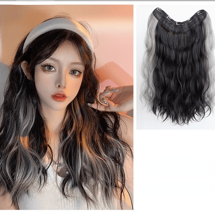 Kobine Women's Color Gradient U Tip Synthetic Hair Extension