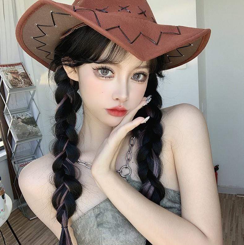 Kobine Women's Colourful One Piece Synthetic Hair Extension