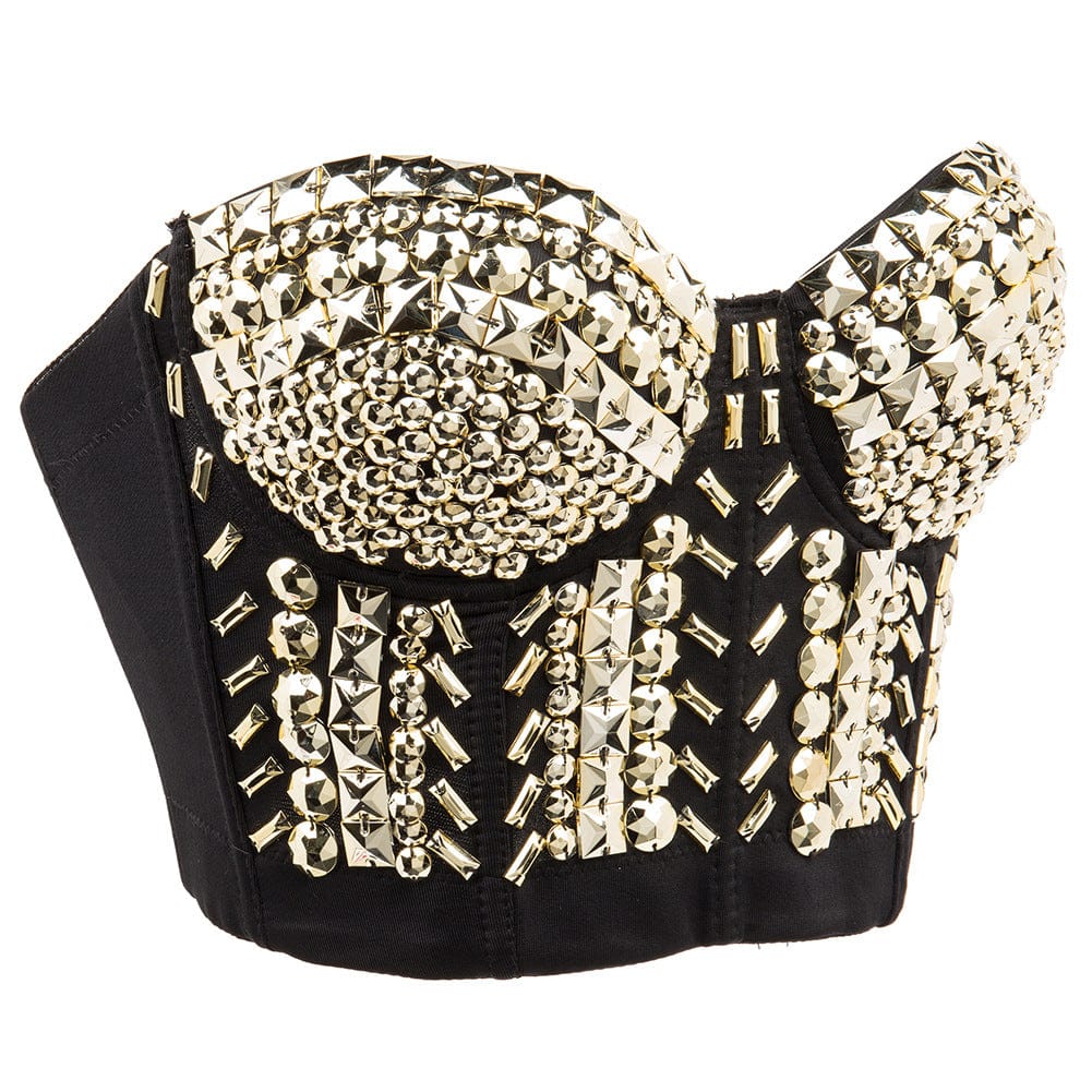 Kobine Women's Gothic Beaded Bustier
