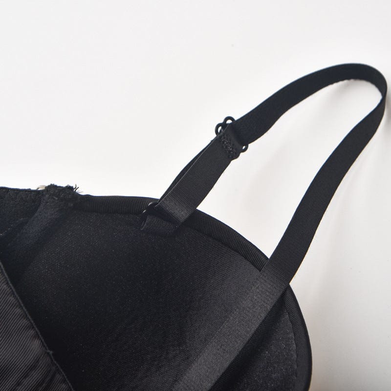 Kobine Women's Gothic Cobblestone Beaded Bustier