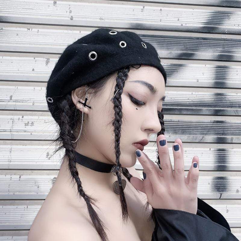 Women's Gothic Cross Chain Earrings