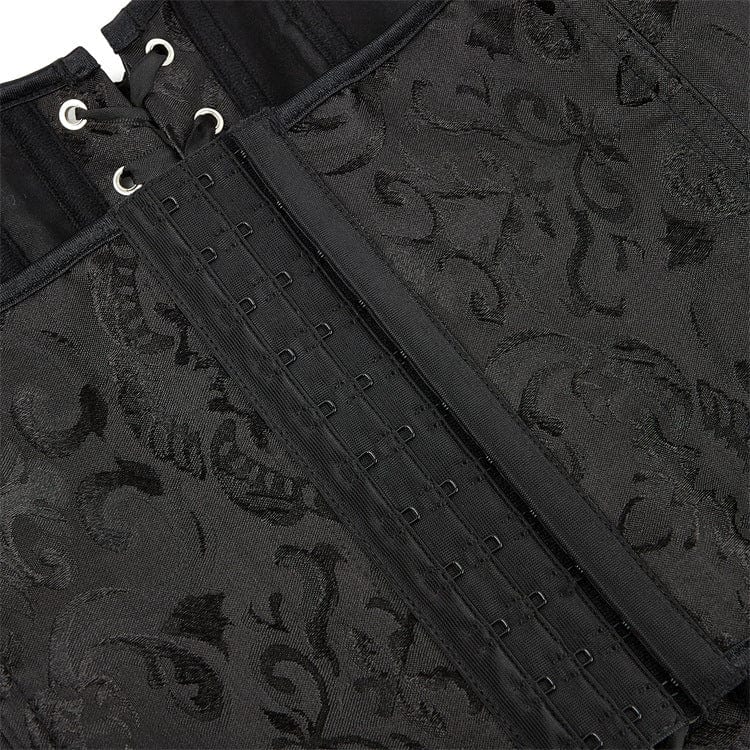 Kobine Women's Gothic Jacquard Overbust Corset