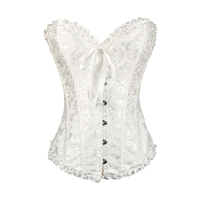 Women's Gothic Lace-up Jacquard Overbust Corsets