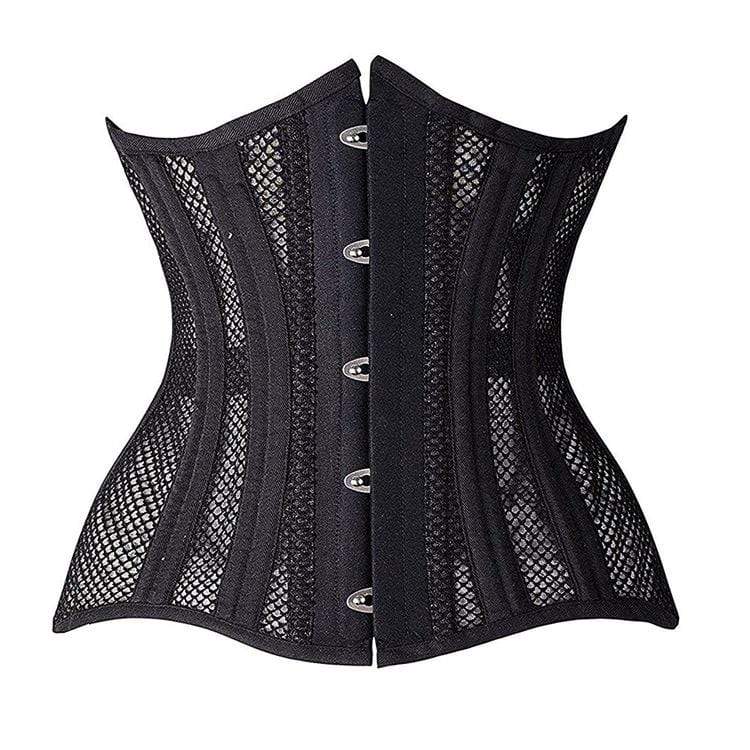 Women's Gothic Mesh 24-steel boned Underbust Corsets